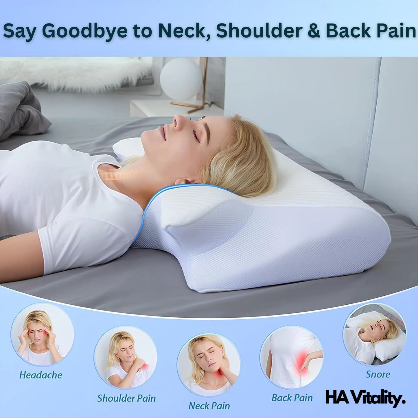 Butterfly Memory Neck Pillow