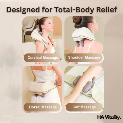 Shiatsu Wireless Neck Shoulder Massager