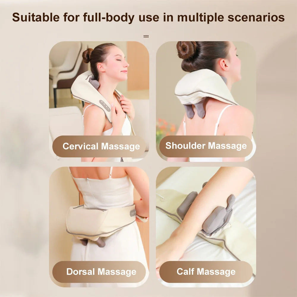 Shiatsu Wireless Neck Shoulder Massager